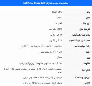 مشخصات ردیاب آهنربایی G907