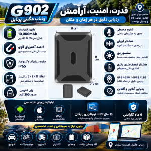 مشخصات ردیاب مگنتی مدل G902